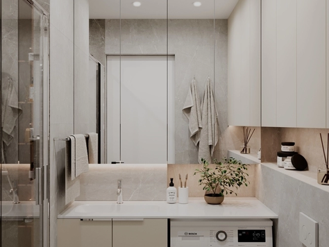 Дизайн интерьера частного интерьера в Калининграде "Дизайн интерьера квартиры "Санузел // Дизайн студия Льва Терехова""