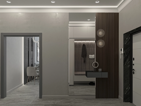 Дизайн интерьера двухкомнатной квартиры в Калининграде "Дизайн интерьера двухкомнатной квартиры "Проект квартиры в Зеленоградске. ЖК Атлантис""