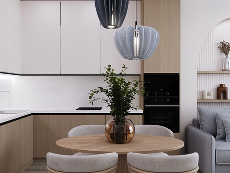 Дизайн интерьера в Калининграде "Простота без притворства (авторский проект студии дизайна АмарантАрт)"