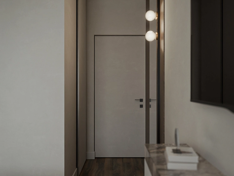 Дизайн интерьера в Калининграде "Интерьер масте-спальни с гардеробной"