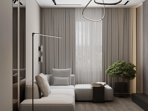 Дизайн интерьера квартир в Калининграде "Квартира для семейной пары в современном стиле"