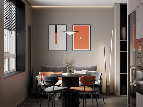 Дизайн интерьера квартир в Калининграде "Квартира в современном стиле для молодой яркой пары."