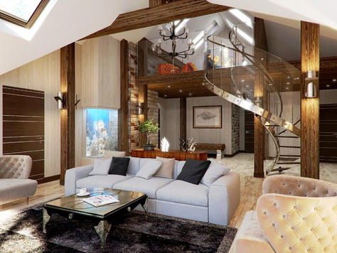 Дизайн интерьера мансарды в Калининграде "Проект мансарды"